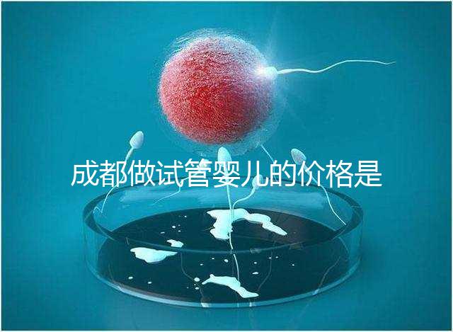 成都做試管嬰兒的價(jià)格是多少?做一個(gè)三代試管嬰兒需要多少錢?