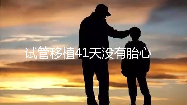 試管移植41天沒有胎心胎芽？出現(xiàn)這些癥狀小心胎停育