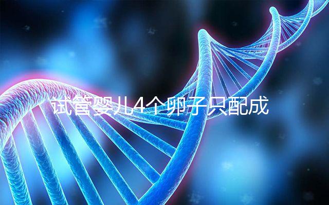 試管嬰兒4個卵子只配成1個胚胎，堅持一試我幸運成功